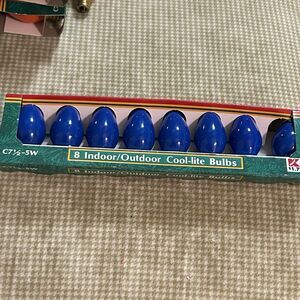 Vintage 8 Pack C 7.5-8 Watt Indoor/Outdoor Bulbs Kmart: Blue